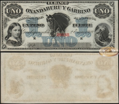 Аргентина. 1 песо фуерте (Unc) 1869