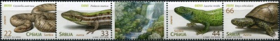Сербия. 2012. Рептилии (I) (Сцепка. MNH OG)