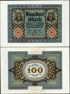 Германия (Веймарская респ.). 100 марок (Unc) 1920