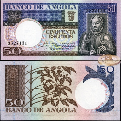 Ангола. 50 эскудо (Unc) 1973