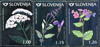 Словения. 2018. Лекарственные растения (Серия Почтовых марок. MNH OG)