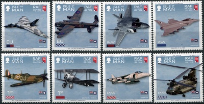 Остров Мэн. 2018. 100 лет Королевским Военно-воздушным силам (RAF) (Серия. MNH OG)