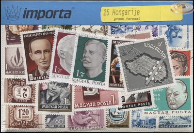 Венгрия. Набор почтовых марок большого формата (25 шт. Ассорти)