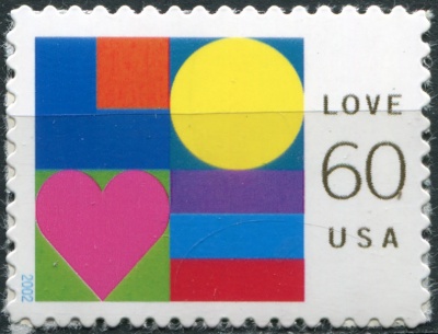 США. 2002. Любовь и Счастье (Почтовая марка. MNH OG)