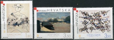 Хорватия. 2003. Хорватская современная живопись (Серия Почтовых марок. MNH OG)