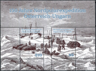 Австрия. 2022. Австро-венгерская Северная полярная экспедиция 1872-1874 (Почтовый блок. MNH OG)