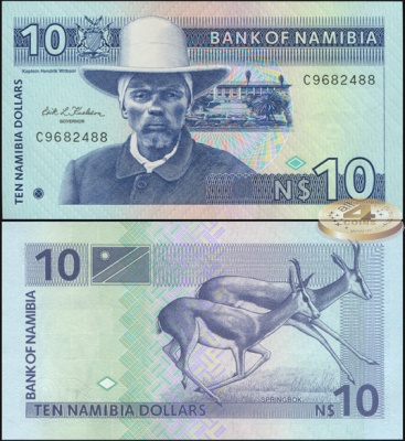 Намибия. 10 долларов (Unc) 1993