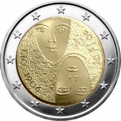 Финляндия. 2 евро. 2006 (Unc. Биметалл) 100 лет Парламентской Реформы
