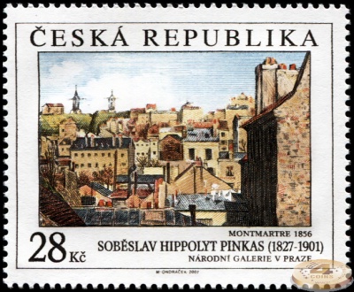 Чехия. 2007. Монмартр. 1856. Собеславе Ипполит Пинькас [1827-1901] (Почтовая марка. MNH OG)