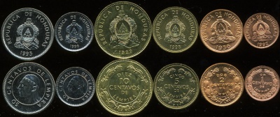 Гондурас. Набор №2 (6 монет) 1956-99