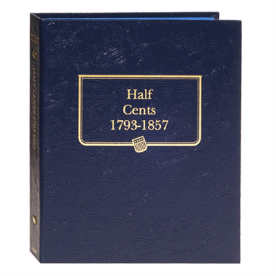 Альбом для монет 1/2 цента США 1793-1857 (Whitman)