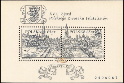 Польша. 1998. ХVII съезд польской Филателистической Ассоциации (Блок. MNH OG)
