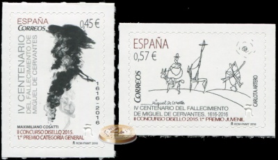 Испания. 2016. 400 лет со дня сметри Сервантеса (Серия. MNH OG)