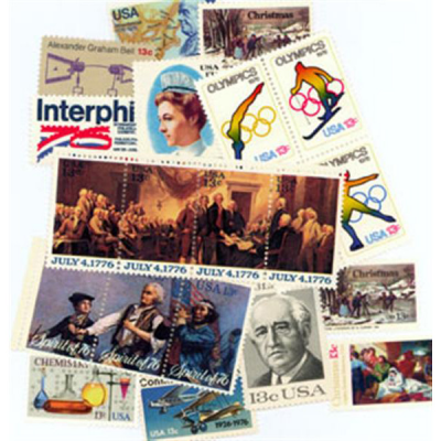 США. Набор памятных марок. 1976 (21 шт., Негашенные)