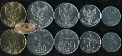 Индонезия. Набор №4 (5 монет) 1994-2003