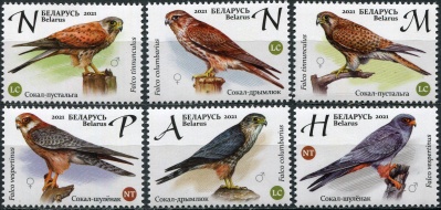 Беларусь. 2021. Соколы (Серия Почтовых марок. MNH OG)
