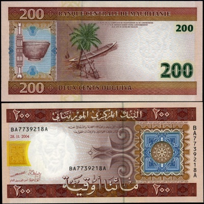 Мавритания. 200 угий (Unc) 2004