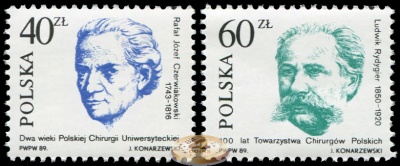 Польша. 1989. Польские хирурги (Серия. MNH OG)