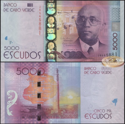 Кабо-Верде. 5000 эскудо (Unc) 2015