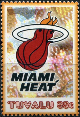 Тувалу. 2006. Клуб "Miami Heat"  (Почтовая марка. MNH OG)