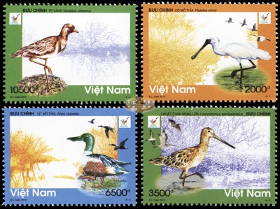 Вьетнам. 2013. Птицы национального парка Сюантхюи (Серия. MNH OG)