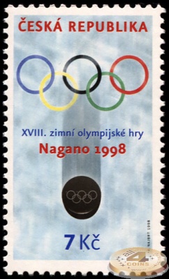 Чехия. 1998. XVIII Зимние Олимпийские игры в Нагано (Почтовая марка. MNH OG)