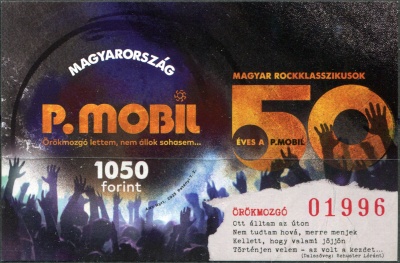 Венгрия. 2023. Классика венгерской рок-музыки. P.Mobil (Почтовый блок. MNH OG. Неперфорированная)