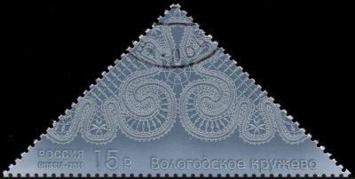 Россия. 2011. Вологодское кружево (Почтовая марка. CTO Гашеная)