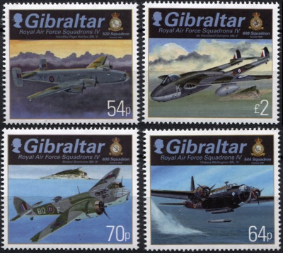 Гибралтар. 2015. Эскадрилии Королевских ВВС IV (Серия. MNH OG)