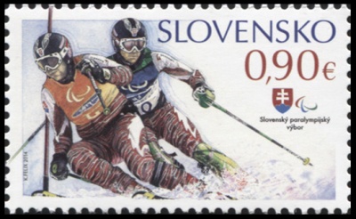 Словакия. 2014. XXII Зимние Паралимпийские игры в Сочи (Почтовая марка. MNH OG)
