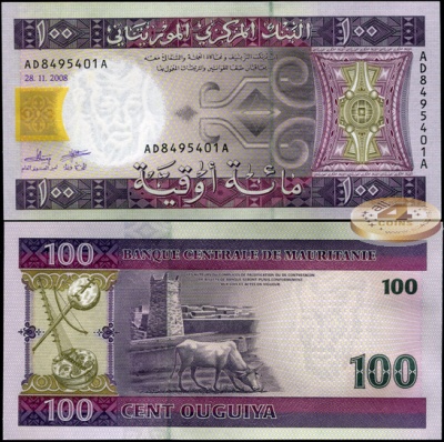 Мавритания. 100 угий (Unc) 2008
