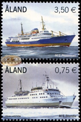 Аландские острова. 2010. Пассажирские паромы Skandia и Prinsessan (Серия. MNH OG)