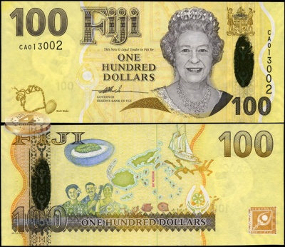 Фиджи. 100 долларов (Unc) 2007