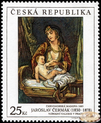 Чехия. 2006. Черногорская Мадонна. 1865. Ярослав Чермак [1830-1878] (Почтовая марка. MNH OG)