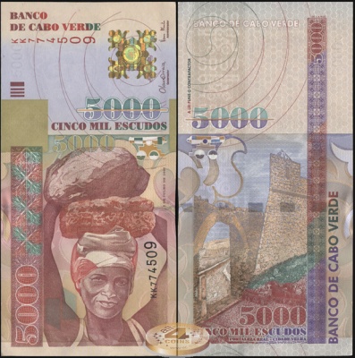 Кабо-Верде. 5000 эскудо (Unc) 2000