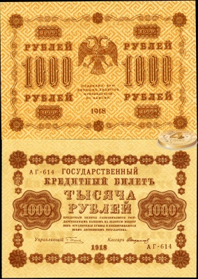 РСФСР. 1000 рублей (Unc) 1919