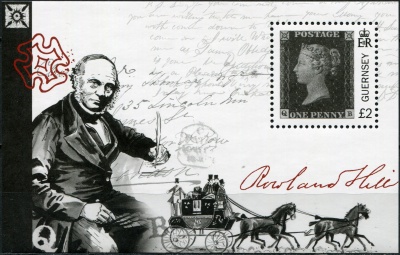 Гернси. 2015. 175 лет марке Penny Black (Блок. MNH OG)
