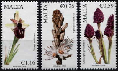 Мальта. 2016. Мальтийская флора (Серия. MNH OG)