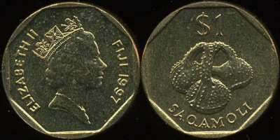 Фиджи. 1 доллар. 1997 (Unc)