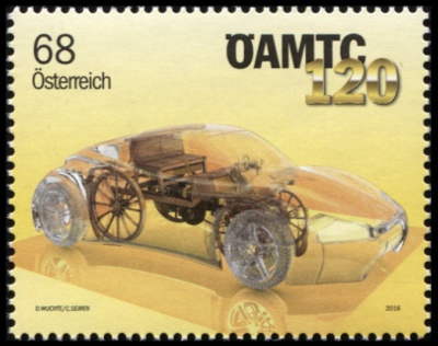 Австрия. 2016. 120 лет ÖAMTC - Австрийскому Автоклубу (Почтовая марка. MNH OG)