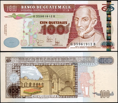 Гватемала. 100 кетсалей (Unc) 2001