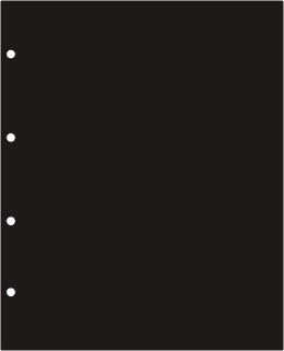 Листы-прокладки, черные (формат: 18,5 х 22 см) [пачка10 шт] (Hartberger)