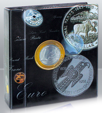 Альбом Coin-Compact ARTline для монет. Без шубера. С 4 листами (SAFE)