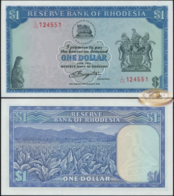 Родезия. 1 доллар (Unc) 1979