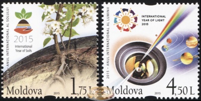 Молдова. 2015. Международный год Почвы и Света (Серия. MNH OG)