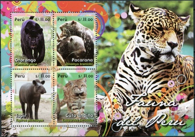 Перу. 2014. Фауна Перу (Блок. MNH OG)