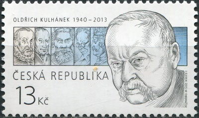 Чехия. 2015. Олдрич Кулханек [1940-2013], художник-график (Почтовая марка. MNH OG)