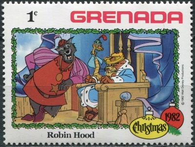 Гренада. 1982. Шериф Ноттингема (Почтовая марка. MNH OG)
