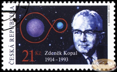 Чехия. 2014. Зденек Копал [1914-1993] астроном (Почтовая марка. CTO Гашеная)