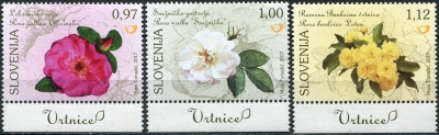 Словения. 2017. Флора Словении.Розы (Серия. MNH OG)